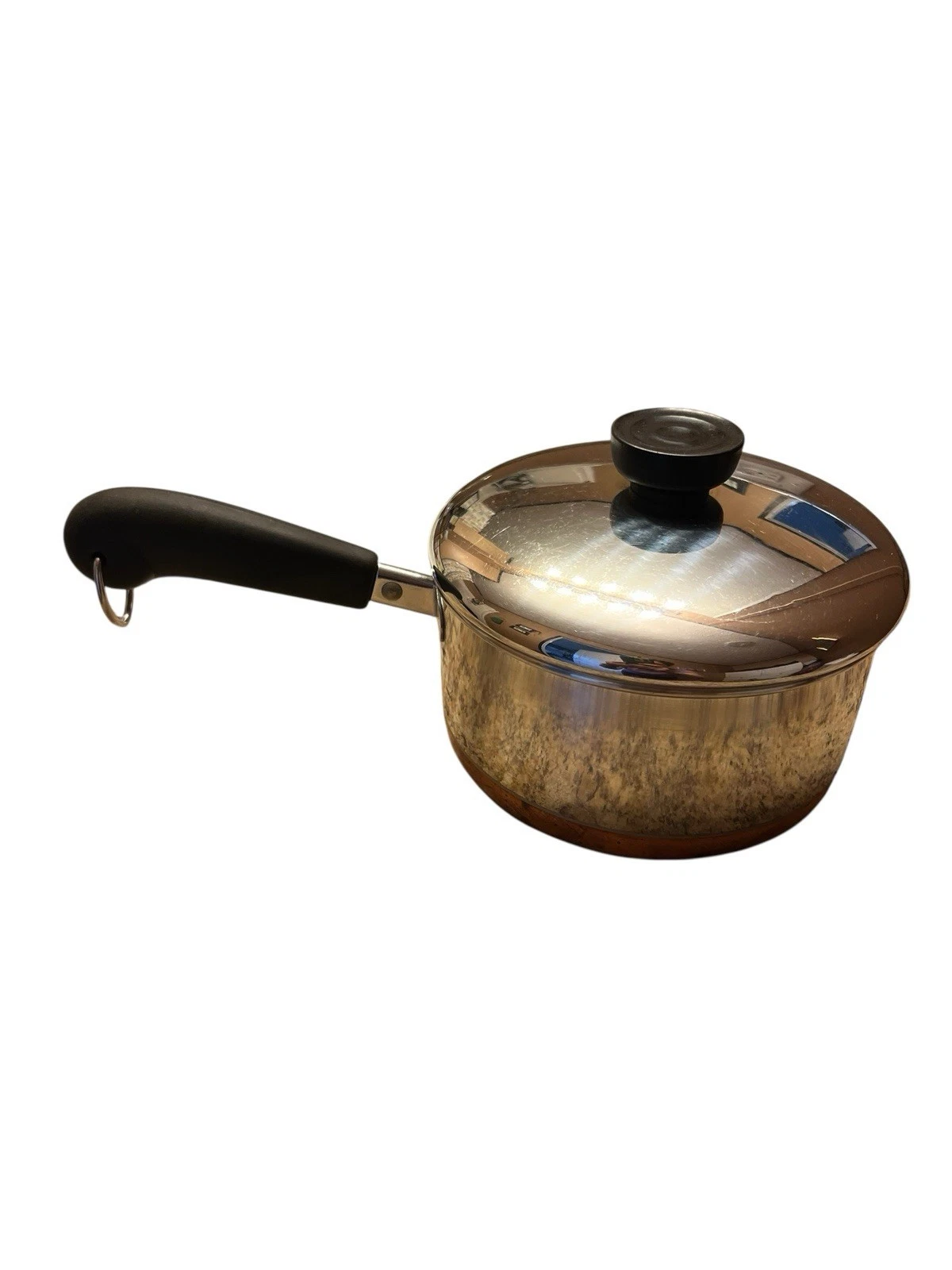 Revere Ware Vintage 1801 2 Quart Qt Sauce Pan USA / With Lid Copper Bottom ❣️