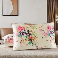 1pc Silky Satin Pillowcase for Hair And Skin with zipper close