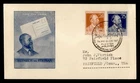 DR WHO 1947 GERMANY FDC HEINRICH VON STEPHAN COMBO M80890