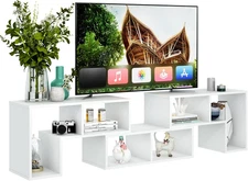 3 Pieces Console TV Stand, Free-Combination Entertainment Center for 50 55 60 65