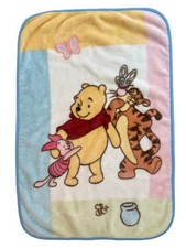 Disney Winnie the Pooh, Piglet, and Tigger plush baby blanket