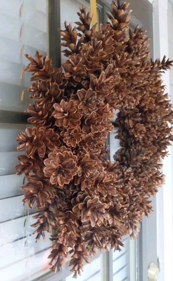 Ручной работы реальный Пенсильвания Восточной белой сосны конус венок ~ осень осень осень праздник - Изображение 3 из 4