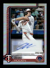 2025 Topps Chrome Update #AC-AR Alan Roden Chrome Update Autog Refractor /499