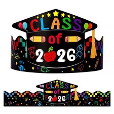 Kids Preschool Graduation Paper Cap 3.5''x14.2'',