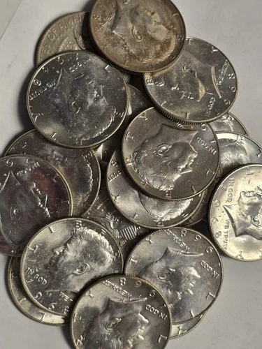 1968-D BU 40% Silver Kennedy Half Dollars - Roll of 20 Coins ($10 FV)