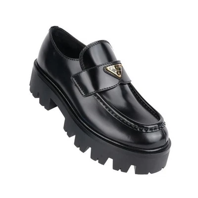 Prada Brushed Leather Loafers 147716905 [P] - Photo 1/4