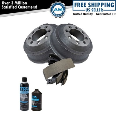 Brake Drum & Shoe Rear Left Right Kit w/Fluids for Ford E250 E350 F250 F350