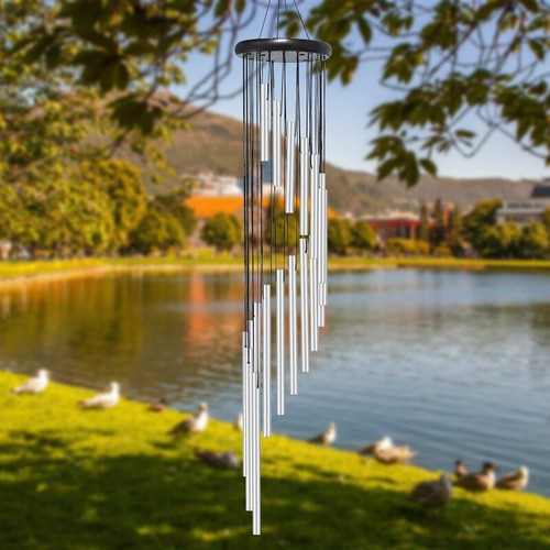 Large 36inch 18 Tubes Windchime Chapel Bells Wind Chimes Door Hanging Home Decor - Picture 6 of 10