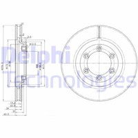 2X Delphi BG3523 Bremsscheibe FüR Daewoo Ssangyong