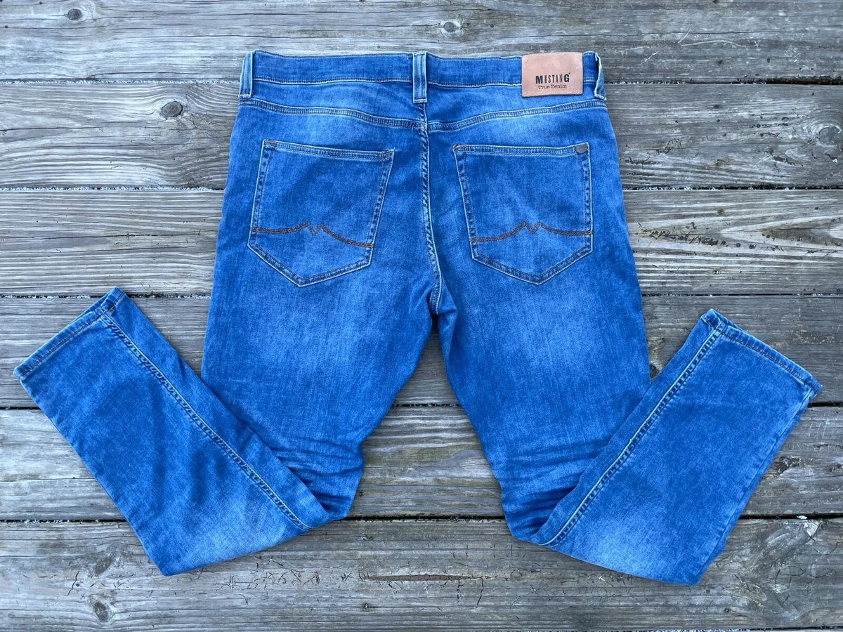 Tapered Denim Mustang Denim eBay Men | Size Jeans True OREGON Fit 38X30 Slim Jeans Blue