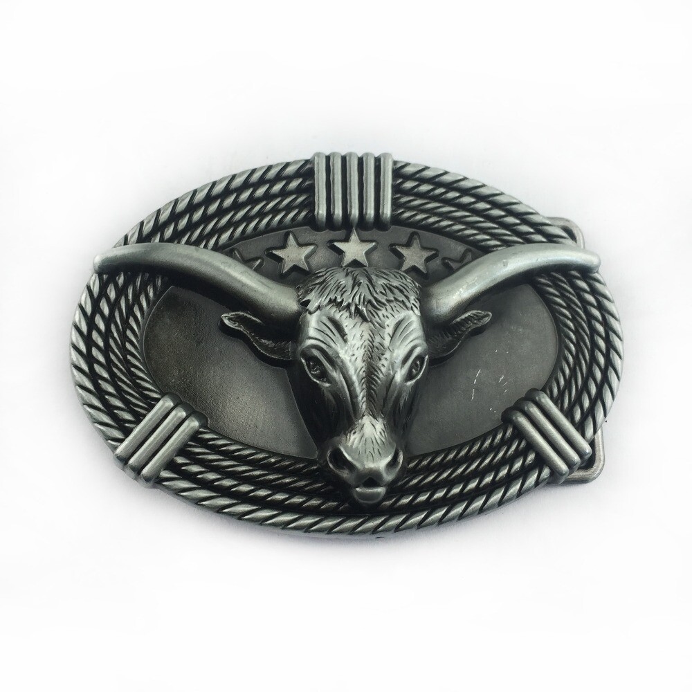 Western Cowboy Belt Buckle Men & Women USA Retro Rodeo Casual Wear Bull Roping