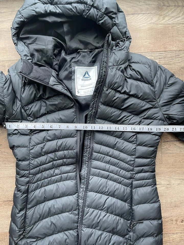 Chaqueta Reebok Mujer Abrigo Largo de Invierno con Cremallera Completa Foto 4 de 4