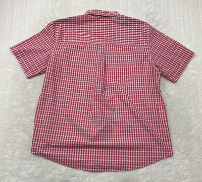 トップス CHAPS check pattern half sleeve shirt Chaps Men's Short Sleeve Woven Shirt - Cotton Blend - Sizes