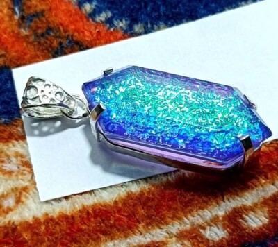A+ Natural Monarch Opal Fancy 925 Silver Pendant Loose