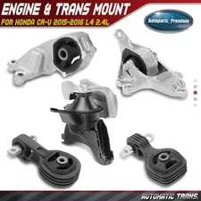 5x Auto trans Engine Motor & Transmission Mount for Honda CR-V 2015-2016 L4 2.4L