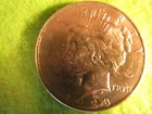 BRILLIANT 1923 PEACE SILVER DOLLAR, BRILLIANT UNCIRCULATED FROM ORIGINAL ROLL