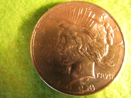 BRILLIANT 1923 PEACE SILVER DOLLAR, BRILLIANT UNCIRCULATED FROM ORIGINAL ROLL