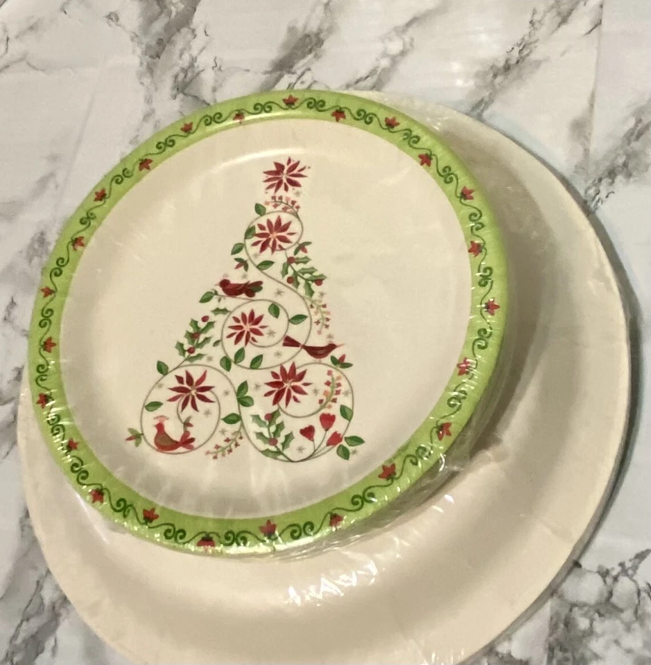 Platos de Navidad vintage 10 en 6 en 128 árbol de Navidad total ¡Sellados! Foto 4 de 4