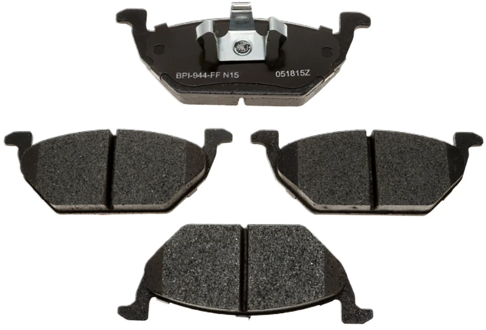 Rotores y pastillas de freno de disco ranurados delanteros para Volkswagen Derby 06-09; 4 tacos, 256 mm Foto 3 de 4