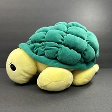 Vintage Commonwealth Common Wealth Plush Turtle Sad Eyes Eyelashes Quilted Shell