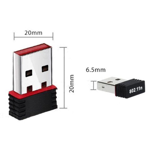 Mini USB WiFi Dongle 802.11 B/G/N Adattatore di rete wireless TOP per lapto O1D4 - Bild 8 von 9