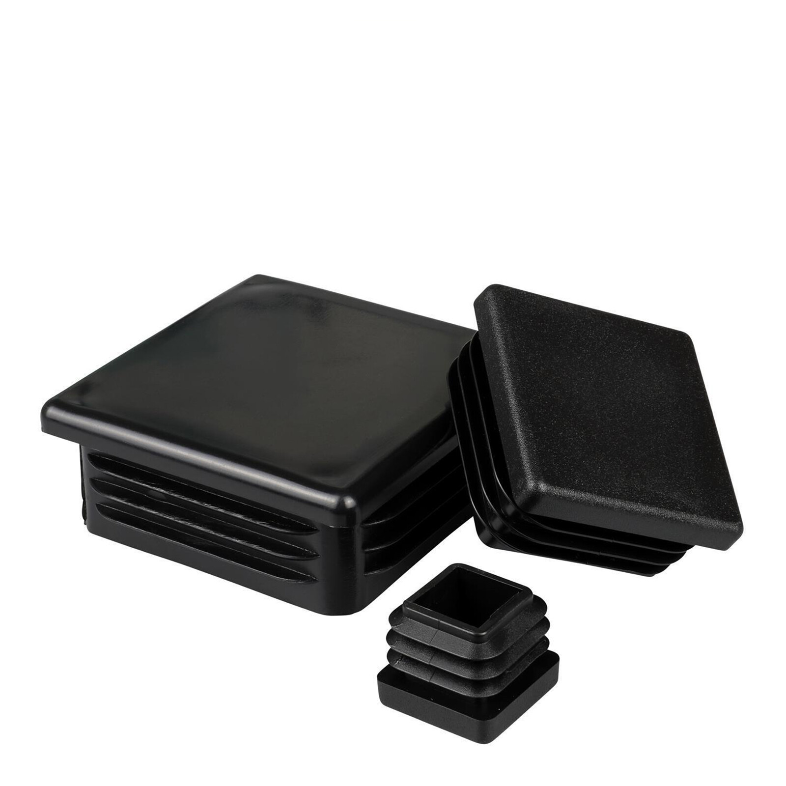 Black/Square Plastic End Caps Blanking Plugs Box Section /Tube Inserts