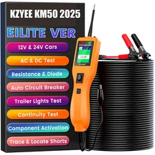 KZYEE KM50 PowerScan Automotive Circuit Tester, Universal 12V 24V Power Circuit