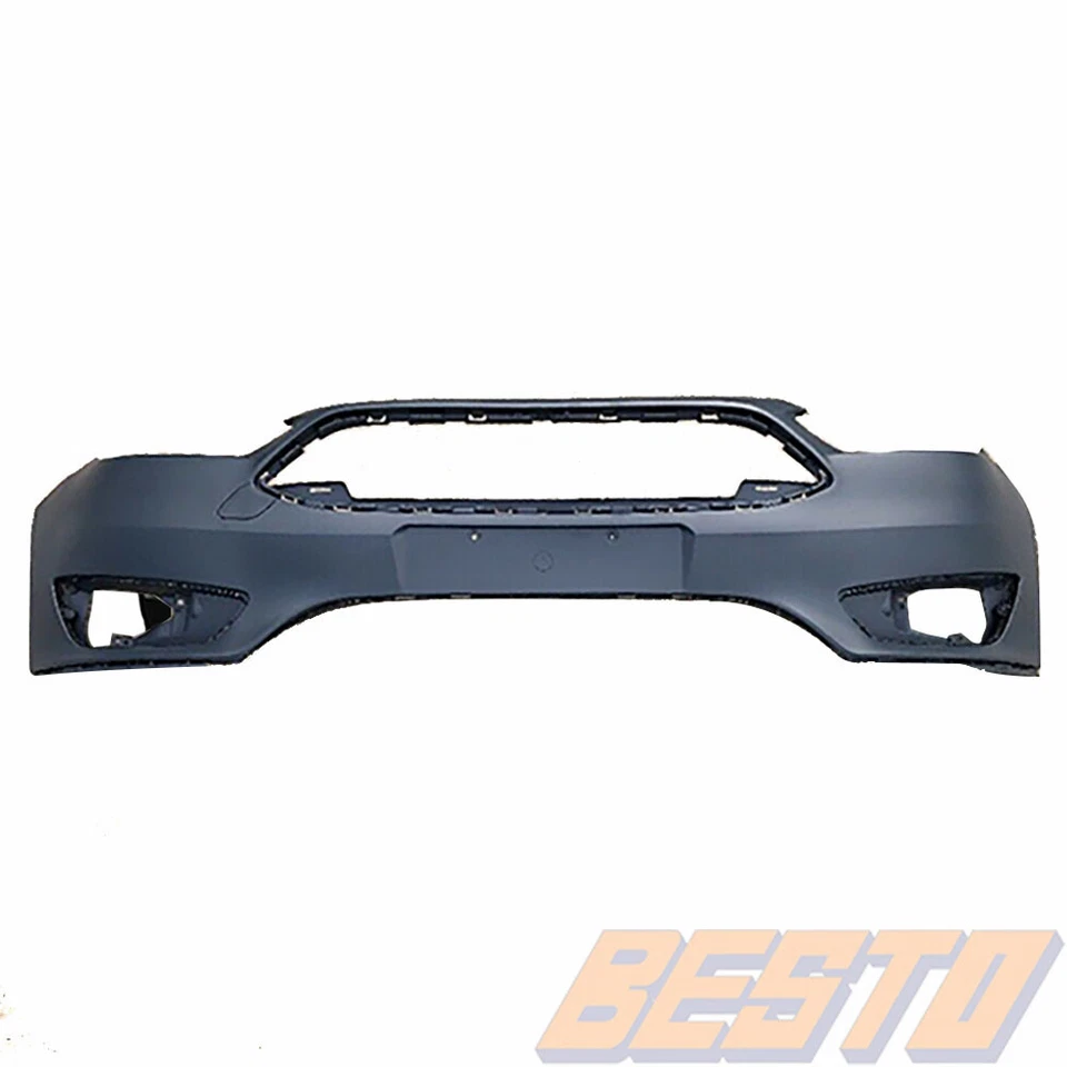 For Ford Focus 2015 2016 2017 2018 Front Bumper Cover Plastic W/O Sensor Holes - Image 4 of 4