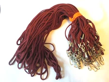 Lot of 50 Burgundy Neck Lanyards Swivel Clip Badge Holder Seminar Sports Team