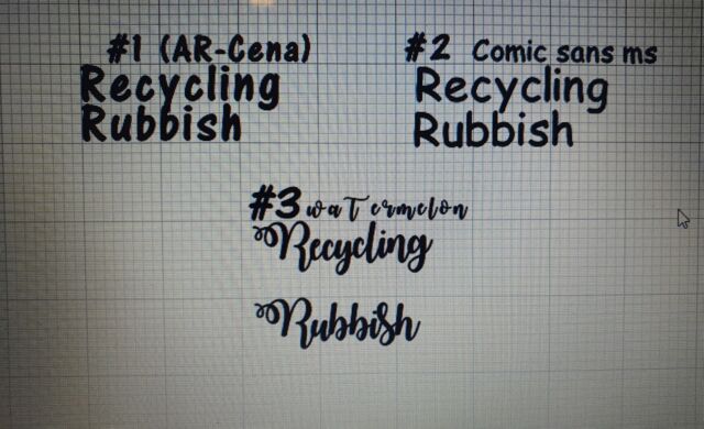 Recycling &amp; Rubbish Vinyl Stickers | Label Decals for Double Kitchen Bin AH10616