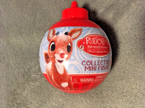 Neu Rudolph das Rentier mit der roten Nase Mini Sammelfigur ungeöffnet - Bild 1 von 2