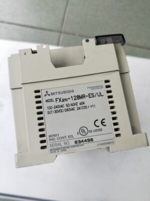 Mitsubishi Melsec FX2N-128MR-ES/UL FX2N128MRESUL PLC CPU Relay Output Computer