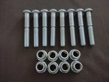 Lot of 8 Huck Lock Bolt Pin  C50LR  BR16 2XG Grade 8 1/2" and 8 Collars