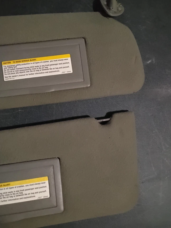 Par de parasoles de tela grises para Chevy Caprice, Roadmaster 91-96 Lh Rh  Foto 4 de 4