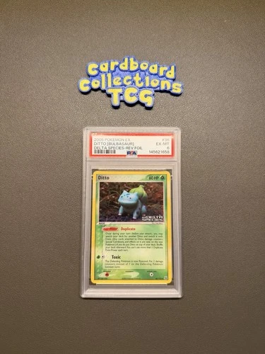 2005 Pokemon EX Delta Species Ditto Bulbasaur Reverse Foil 36/113 PSA 6