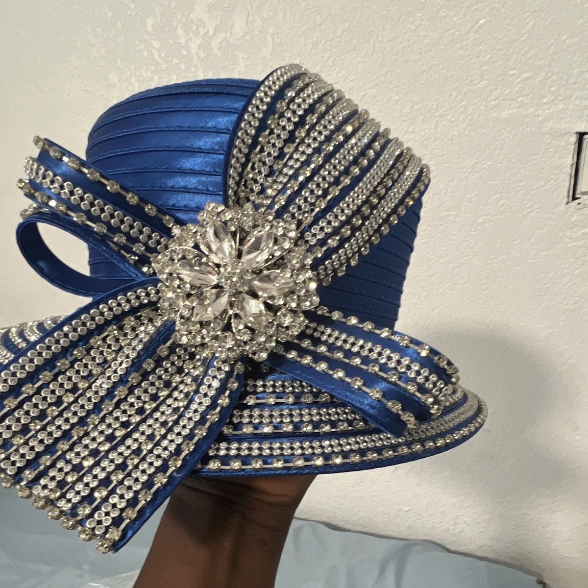 women's dress hats near me JUNE'S YOUNG Women Church Formal Derby Hats Elegant Bucket Hats (Black/white) Vintage 1920s Sunday Best Dress Hat with Feather & Floral vibrant satin trims Women's Formal Hats for sale