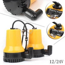 1100GPH Submersible Water Pump Clean Clear Dirty Pool Pond Flood Drain Tool 12V