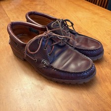 Vintage 90s Timberland Low Top Oxford Deck Shoes Work Boots Made In USA 10M