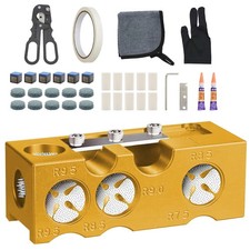 11-in-1 Billiards Pool Cue Tip Shaper,Aluminum Alloy Pool Cue Tips Replacemen...