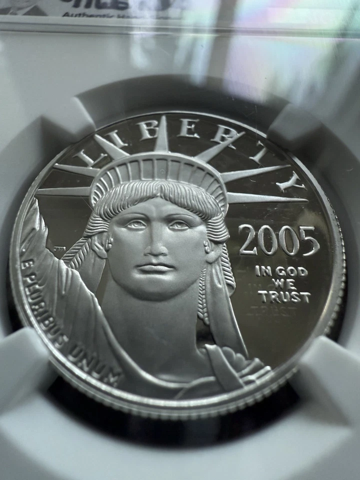 2005-W $50 American Platinum Eagle NGC PF70 Ultra Cameo Mike Castle Signed - Image 4 of 4