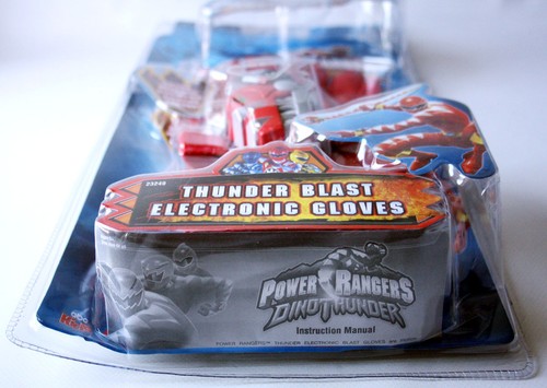 RARE 2004 POWER RANGERS DINO THUNDER BLAST ELECTRONIC GLOVES BRACES NEW SEALED - Picture 8 of 8