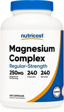 Nutricost Magnesium Complex 250mg, 240 Capsules - Gluten Free and Non-GMO