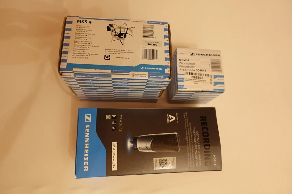 Sennheiser MK 4 digital + Windschutz + Schwinghalterung. Original / Neuzustand