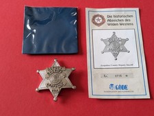 Historyczna odznaka Dziki Zachód Göde Arapahoe County Deputy Sheriff!!!