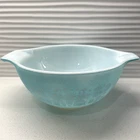 Pyrex Cinderella Mixing Bowl Amish Butterprint 442 Turquoise Blue Opal 1 1/2 Qrt