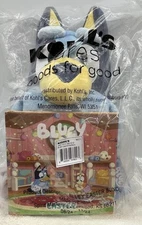 Kohl's Care Bluey Dog 14" Holds Plush Bunny Basket/ Hardback Book "Bluey Easter"