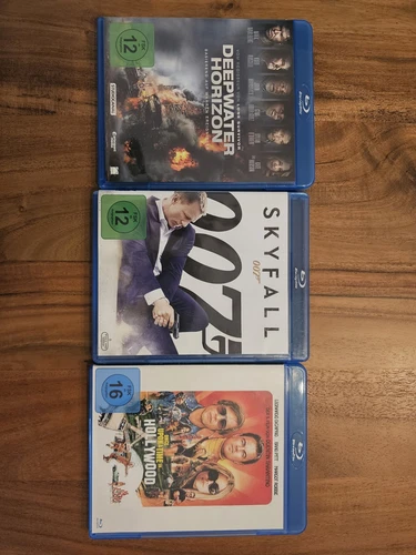 Blu-rays  Deepwater Horizon  James Bond – Skyfall  Once Upon a Time in Hollywood