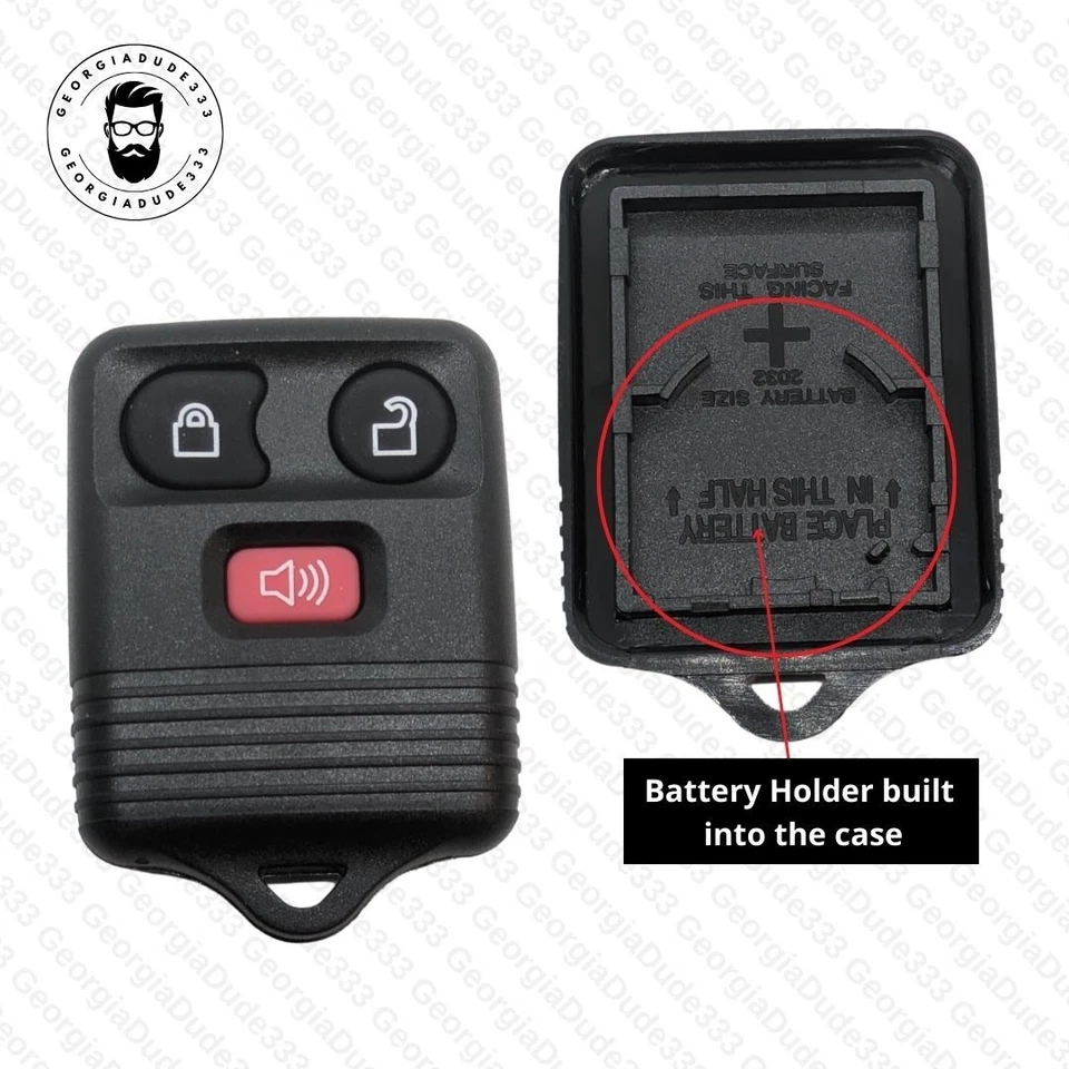 (1) Ford Windstar 1999-200 repuesto 3 botones mando a distancia llavero carcasa estuche Foto 4 de 4