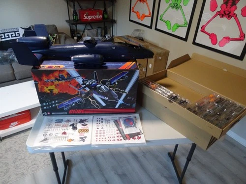 NEW G.I. JOE HASLAB CLASSIFIED COBRA RATTLER & PATCHES*NO FIGURES* 100% COMPLETE