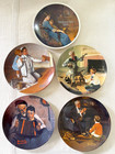 Norman Rockwell Collector Plates Knowles Vtg 1978-89 All Numbered (Lot of 5)
